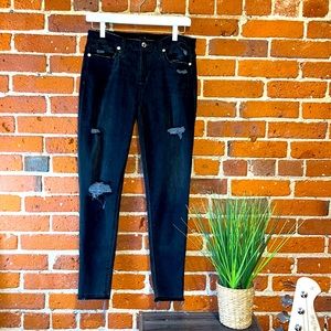 Joe’s Jeans Distressed Stretch Skinny Black, Size 29